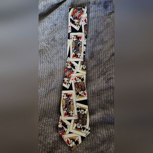 Disney Mickey Mouse Playing Card Design Men's Tie